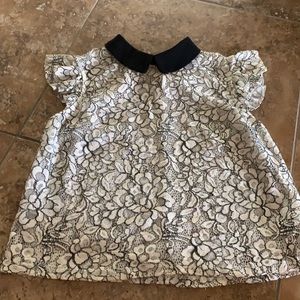 Lace collar blouse